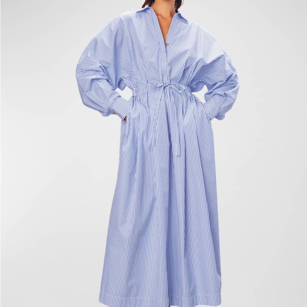 Mara Hoffman Colleen Striped Cotton Maxi Dress